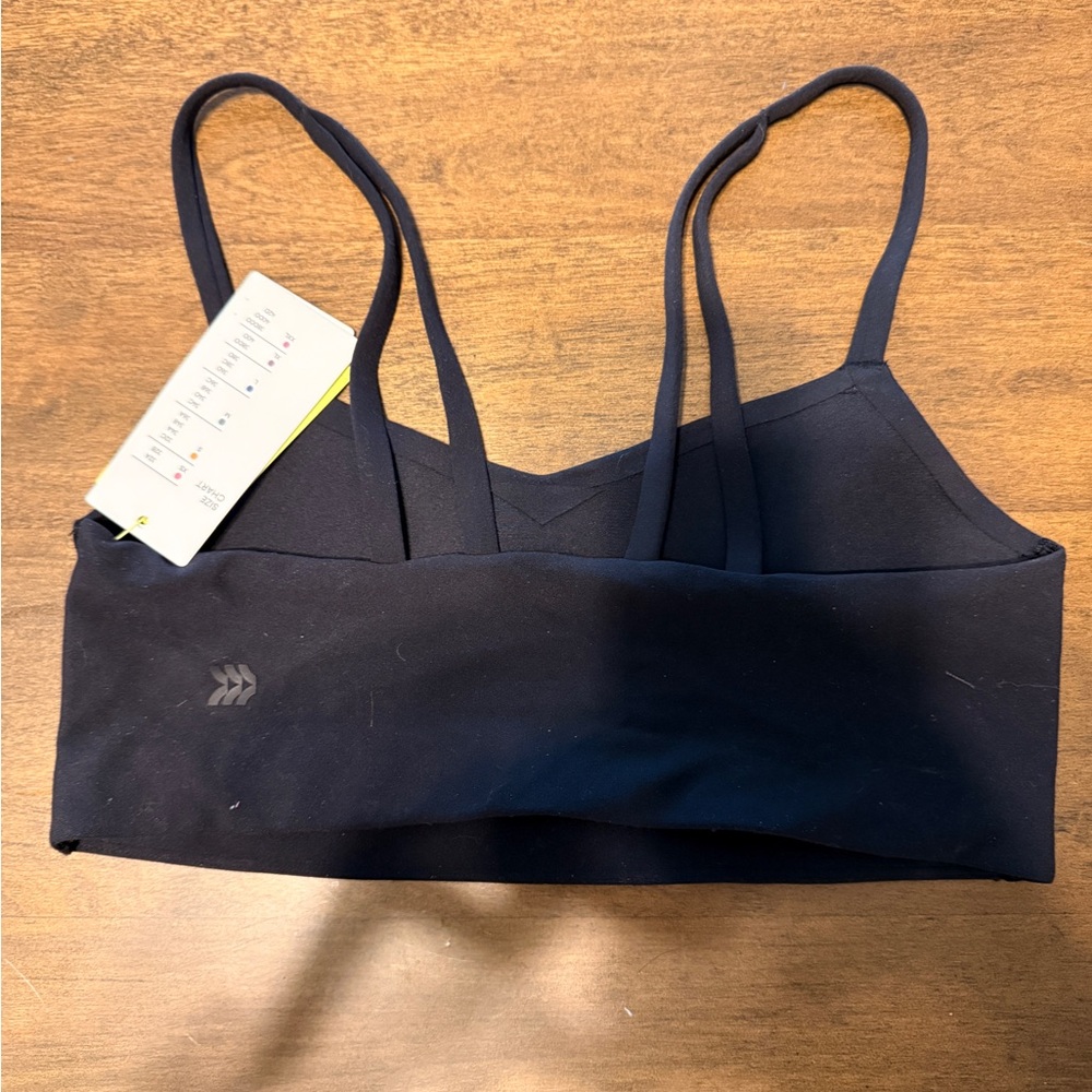 All in Motion Everyday Soft Strappy Bra Black Size Small NWT Light Support - Picture 2 of 5